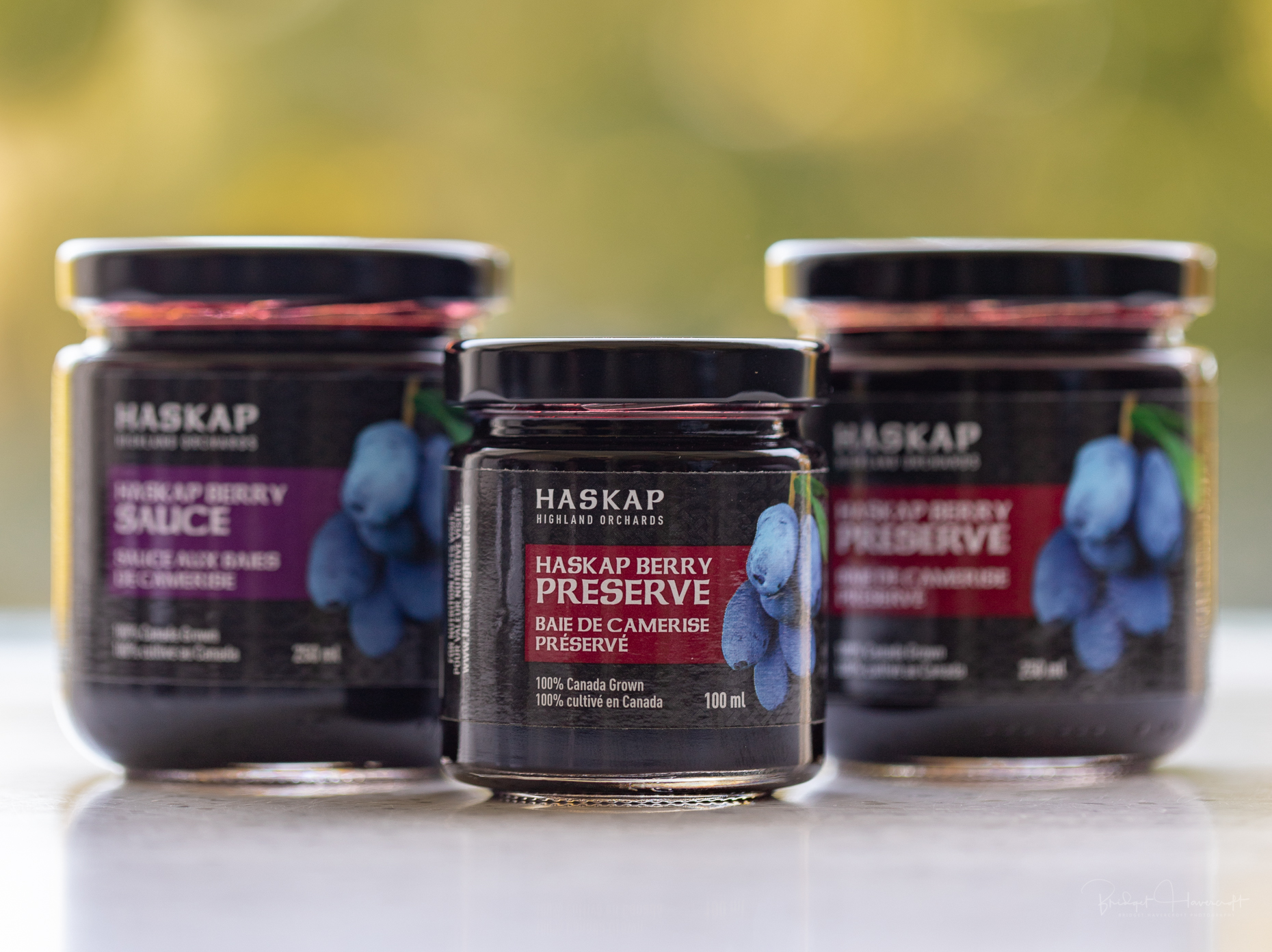 Haskap Highland Berries-Product selection of preserves and sauce